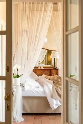 Letto o letti in una camera di Palazzo Novello