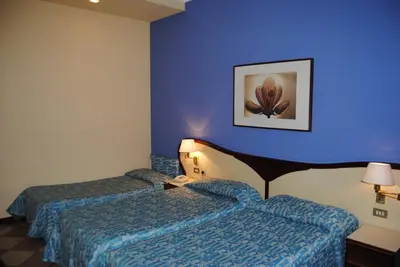 Letto o letti in una camera di Hotel La Fenice