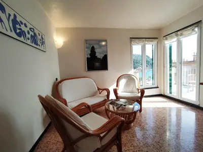 Area soggiorno di Monia House Sea View