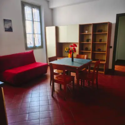 Area soggiorno di Student's Hostel Della Ghiara