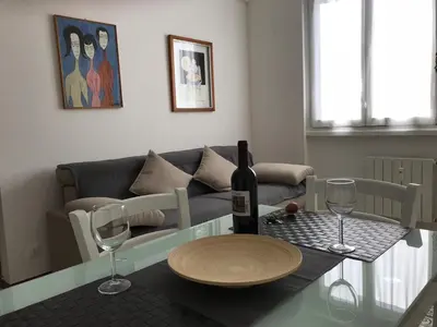 Area soggiorno di Casa gli Scogli