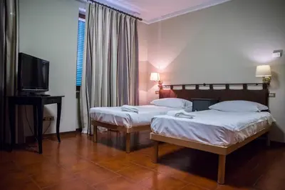 Letto o letti in una camera di Bastimento