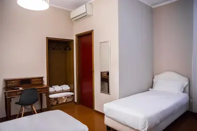 Letto o letti in una camera di Bastimento