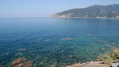 Paesaggio naturale nelle vicinanze del campeggio