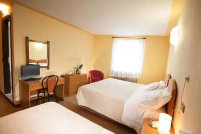 Letto o letti in una camera di Hotel San Marco