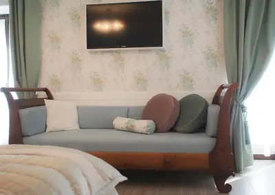 Letto o letti in una camera di Le Sei Dame