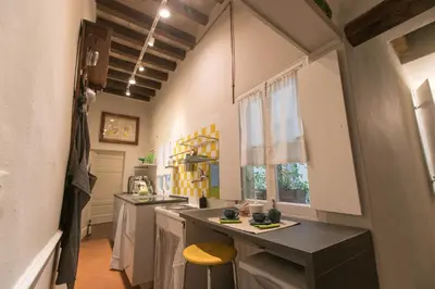 Cucina o angolo cottura di Il Balcone dell'Angiol d 'Or