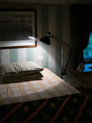 Letto o letti in una camera di La Luna nel Pozzo