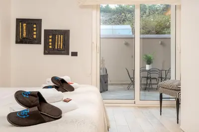 Letto o letti in una camera di Appartamento Guido