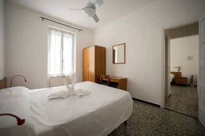 Letto o letti in una camera di Hotel Zoagli