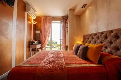 Letto o letti in una camera di B&B Il Parco