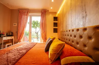 Letto o letti in una camera di B&B Il Parco
