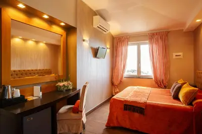 Letto o letti in una camera di B&B Il Parco