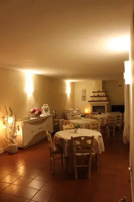 Area soggiorno di B&B Villa dei Cigni Reali