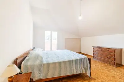 Letto o letti in una camera di Attico spazioso e con Vista, Levanto