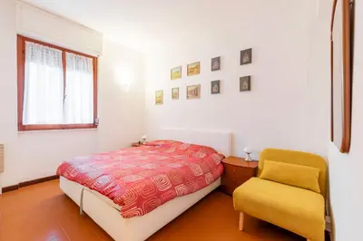 Letto o letti in una camera di Accogliente appartamento a 100m dal mare, Levanto
