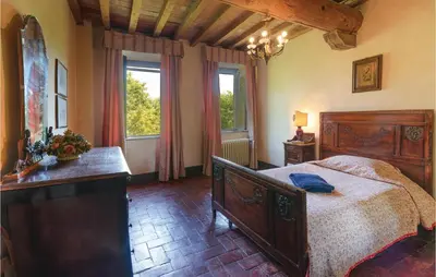 Letto o letti in una camera di Corte La Pila