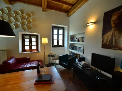 Area soggiorno di Rustic Tuscan Cottage