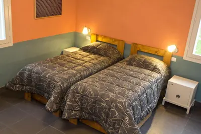 Letto o letti in una camera di B&B Bortolino