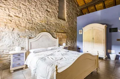 Letto o letti in una camera di Agriturismo Il Salice