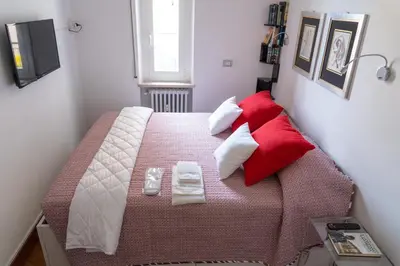 Letto o letti in una camera di Le Tre Torri