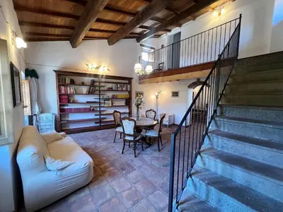 Area soggiorno di Relaxing Tuscan Home with WiFi