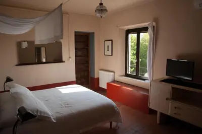 Letto o letti in una camera di Corte Mantovanella