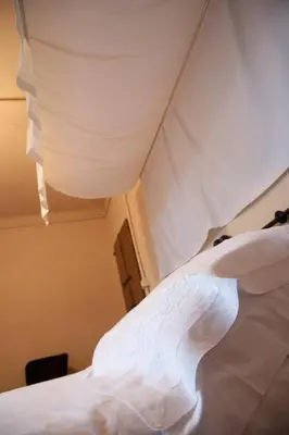 Letto o letti in una camera di Corte Mantovanella