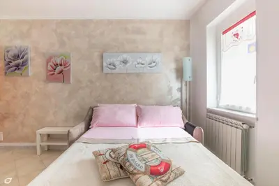 Letto o letti in una camera di Valery House