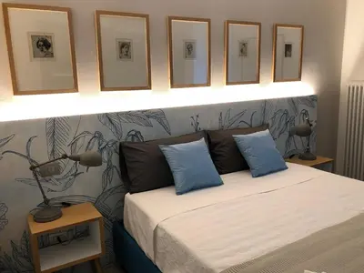 Letto o letti in una camera di Calma di vento