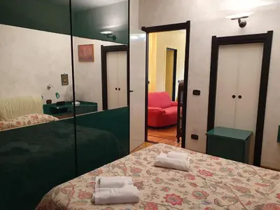 Letto o letti in una camera di SESTRI Villa Vignolo with POOL