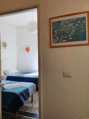 Letto o letti in una camera di Rapallina