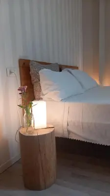 Letto o letti in una camera di Corte castella