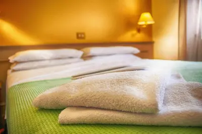 Letto o letti in una camera di Hotel Parco Fola