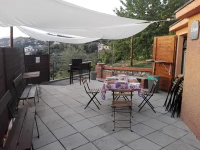 Balcone o terrazza di Villa Rocca Leivi