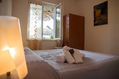 Letto o letti in una camera di Hotel Silvia Framura - Cinque Terre