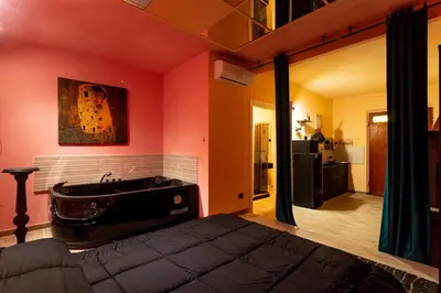 Letto o letti in una camera di Afrodite IdroSuite