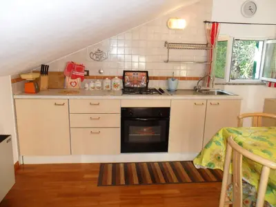 Cucina o angolo cottura di MANSARDA PARADISO GOLFO DI PORTOFINO