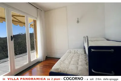 Letto o letti in una camera di Villa tra gli ulivi - bellissima vista panoramica