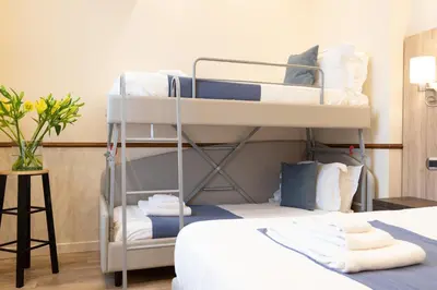 Letto o letti in una camera di Antica Piacenza