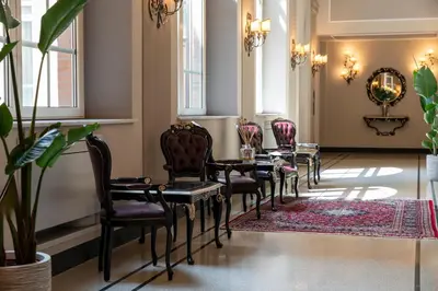 Area soggiorno di Grand Hotel di Parma | UNA Esperienze