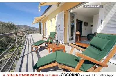 Balcone o terrazza di Appartamento B in villa con vista panoramica