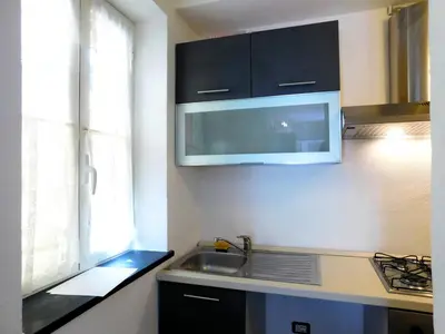 Cucina o angolo cottura di La casa rosa!