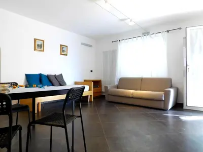 Area soggiorno di La casa rosa!