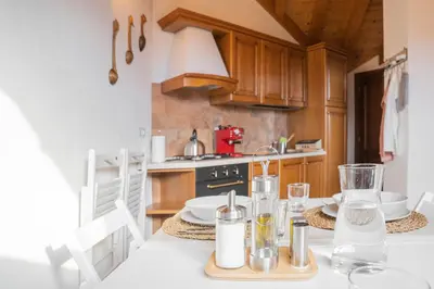 Cucina o angolo cottura di Mansarda Villa Adele
