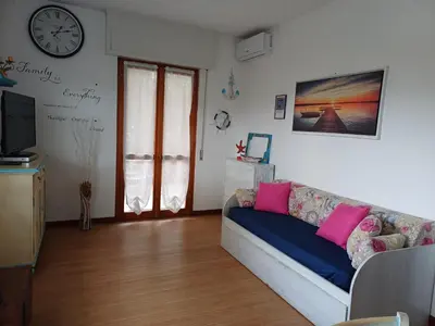 TV o dispositivi per l'intrattenimento presso Appartamento Guardastelle Holiday House