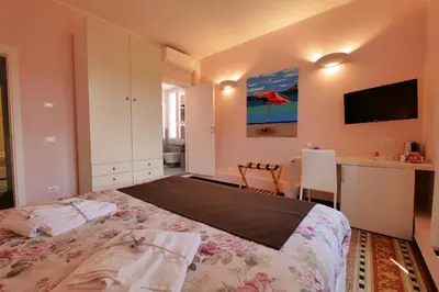 Letto o letti in una camera di Amar
