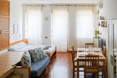 Letto o letti in una camera di Casa Giuly