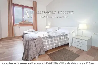 Letto o letti in una camera di Il centro ed il mare sotto casa