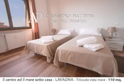 Letto o letti in una camera di Il centro ed il mare sotto casa